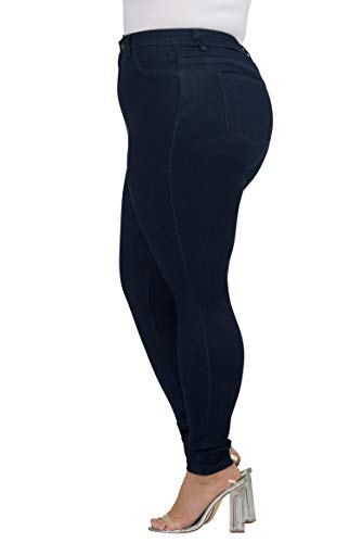 LOVER BRAND FASHION High Waisted Women Petite-Plus Size (1XL-4XL) Stretch Colored Jeans Pants3