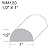 Flexible Moulding - Flexible Half-Round Moulding - WM120-1/2