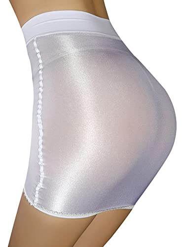 Women See Through Micro Mini Skirt Stretchy Shiny Sheer Semi Opaque High Waist Bodycon Nightclub Dress