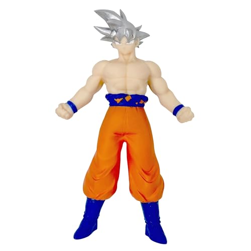 Bizak Monsterflex Figura Goku Ultra Instinc de Dragon Ball, muñeco súper Extensible y elástico, 25 cm, 12 para coleccionar, para Adultos Fans coleccionistas y niños Desde 6 años, (64390230)
