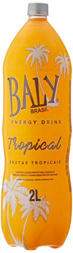 Energético, Baly Energy Drink, Frutas Tropicais, Sabor Maracujá, Amarelo/Prata, 2L