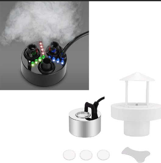 FITNATE Three-Head Mist Maker and Metal Mist Maker Fogger
