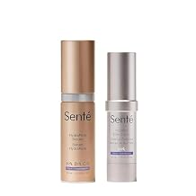 Sente Tighten & Brighten - HydraFirm Serum + Illumine Eye Cream - Diminishes Fine Lines, Restore Firmness, and Enhance Volume for Youthful-Looking Skin