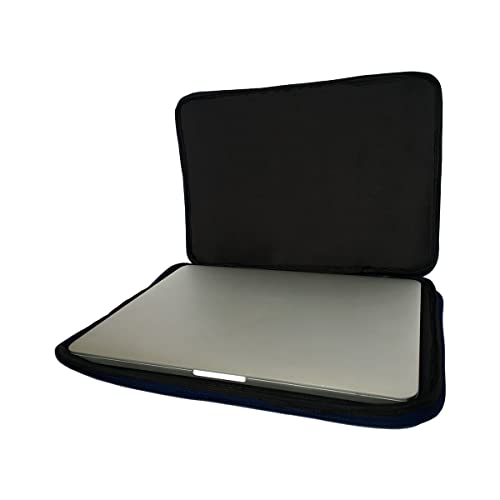 Capa Case Bolsa Notebook Com Bolso Slim Prática Reforçada Ziper Duplo - Preto 17 polegadas