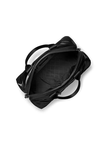 Michael Kors Brooklyn Flight Duffle Bag, Black Hardware/Black2