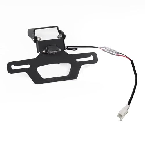 Support Plaque d'Immatriculation Moto LED Éliminateur Garde-Boue