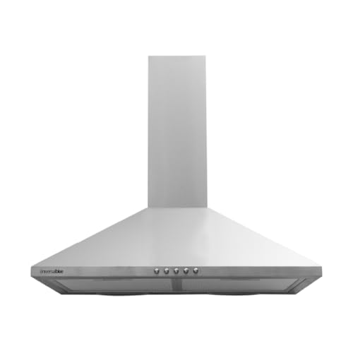 UNIVERSALBLUE Campana Piramidal Acero Inoxidable 3 Velocidades | Potencia 450 m³/h | Extractor de...