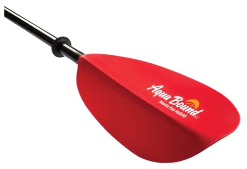 Aqua-Bound 787969 Manta Ray Fiberglass Kayak Paddle 2 Piece - 240 cm - Sunset Red