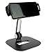 Produktbild SINLAND hochwertige Universelle Halterung 360° drehbar | Für Tablet, Handy, Smartphone & Kamera | Stabiler Alu-Fuß Schwarz Klein