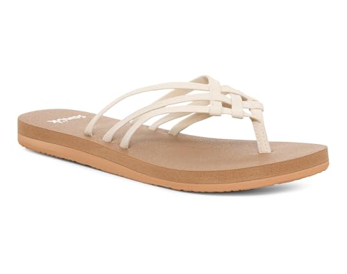 Image of Sanuk Women's Yoga Sandy | Yoga Mat Footbed | Flip Flops for Women | Yoga Sandals For Women