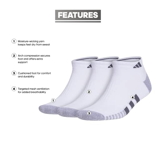 adidas mens Cushioned Low Cut Socks (3-pair)2