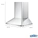 Summit 30” Wall-Mounted Range Hood, Low Pyramid Shape ADA Compliant - SEH3630SSADA