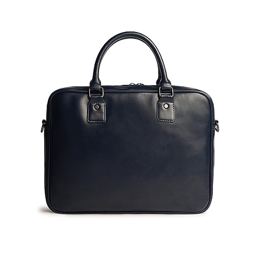 Image of Gauge Machine Professional Vegan Leather Messenger Briefcase Bag for Office |Fits upto 14 /15 / 16 inch Laptop |Separate Padded Laptop Compartment |Water Resistant |Men & Women |16L