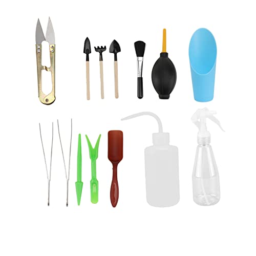 SEWOART Ensemble Doutils De Jardinage 14 Pièces Kit De Plantation Mini Outils Truelle Bêche pour Un Désherbage Et Une Transplantation Efficaces