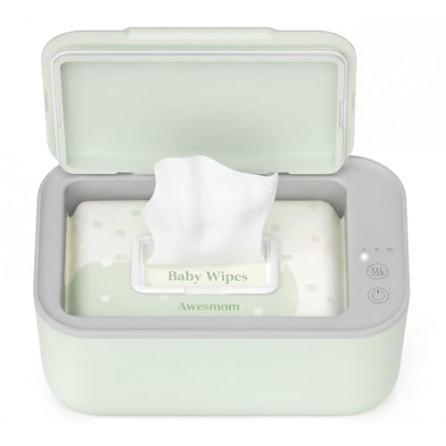 Image of Baby Wipe Warmer, 3-Level Temperature Control, Quiet and Even Heating, Large Capacity for Diaper Changes – Green