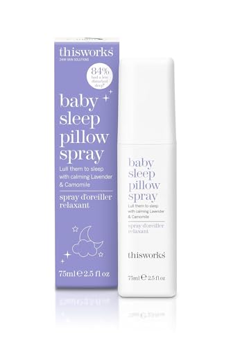 Image of This Works Baby Sleep Pillow Spray 2.5 fl oz - Gentle Sleep Mist | Ultra-gentle natural sleep mist with Lavender & Camomile for babies 6 months and up; calming bedtime ritual
