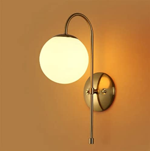 Luminaire boule de verre JCAKES et métal pour une décoration murale chic