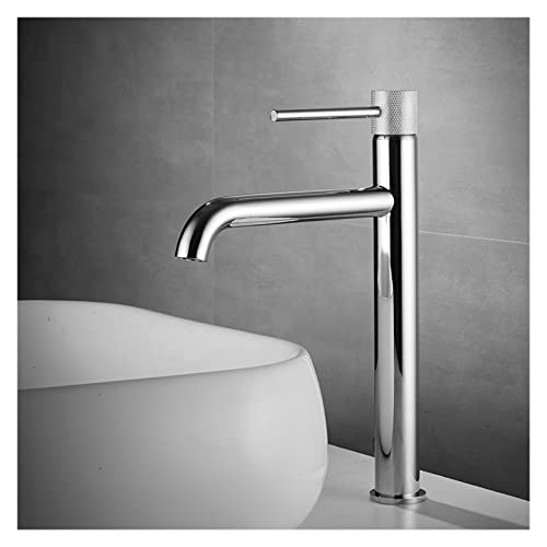 Robinet de lavabo mitigeur de salle de bains à levier unique chrome short - 7