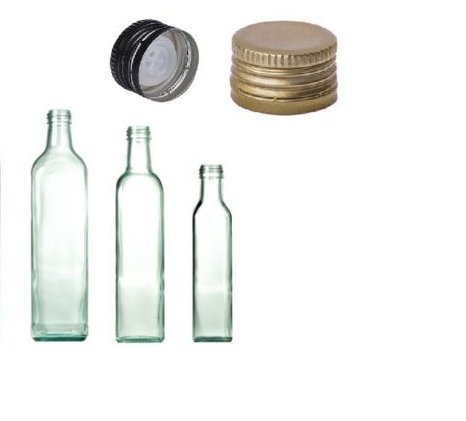 30 pz bottiglia marasca 500cc trasparente con tappo prefilettato c/salvagoccia