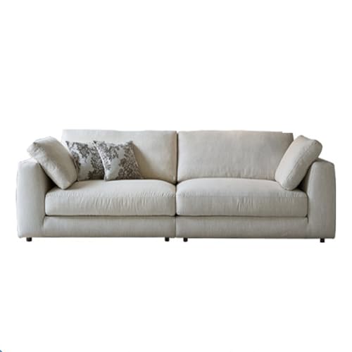 BEDOIN Sofá curvo ligero de lujo, sofá modular combinado de empalme, moderno y cómodo sofá largo para sala de estar, oficina, aparte 300 cm