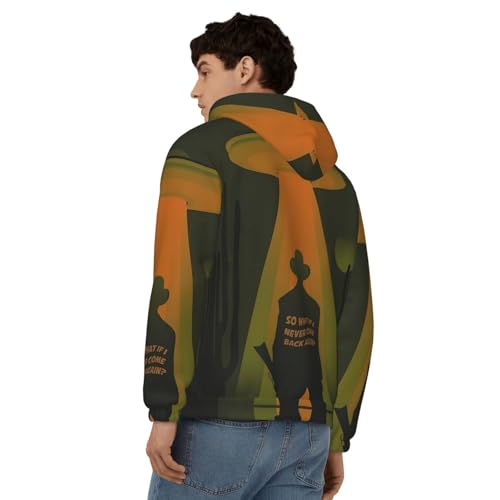 Lord Music Huron Men's Casual Zipper Hoodie Pullover Hooded Long Sleeve Sweatshirt with Big Pockets4
