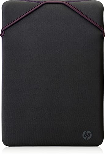HP Laptop-Wendeschutzhülle 14 Zoll – Reversibles Design, Neopren, stoß- & kratzfest, wasserabweisend, maschinenwaschbar, Grau-Mauve