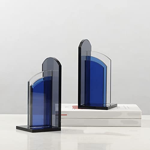 Sujetalibros de cristal resistentes y extremos de libros soporte 5