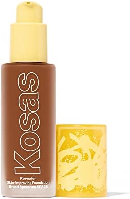 Kosas Revealer Liquid Foundation SPF 25 with Buildable Coverage, 380