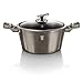 Berlinger Haus Kochtopf mit Glasdeckel 24 cm 4.5L Metallic Carbon Line BH-1235