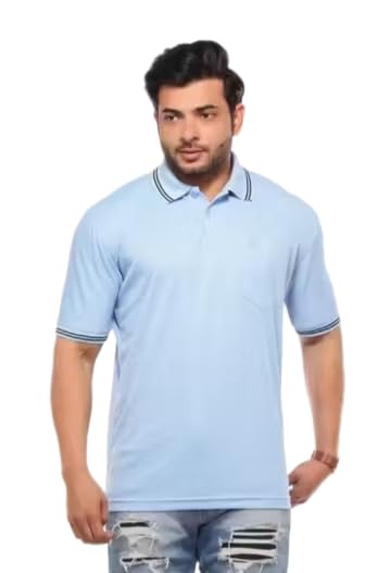 Image of Men's Polo T-Shirt, Grey, Short Sleeve, Casual Style with Chest Pocket