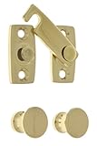idh by St. Simons 21021-003 Professional Grade Quality Genuine Solid Brass Shutter bar Kit, Polished Brass