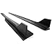 KUAFU Side Skirt Compatible with 2015-2023 Ford Mustang All Models S550 GT500 Style Black Extension Splitter with Winglet