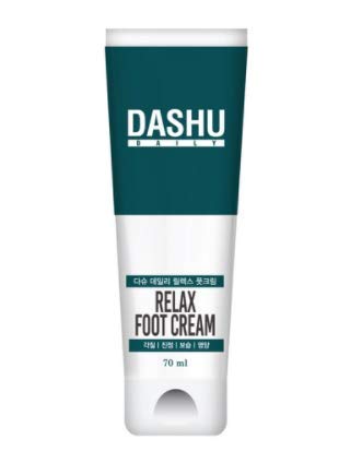 DASHUDaily Relax Foot Cream | Moisturizing Foot Cream for Dry Cracked Heels and Feet with Advanced Foot Care & Foot Repair Formula 2.36 fl oz
