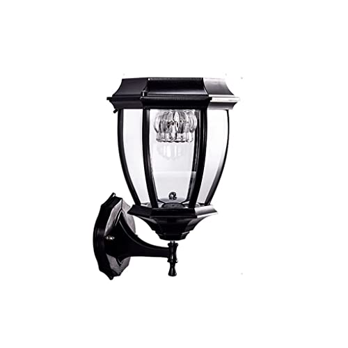 Lumière extérieure de terrasse noire au design épuré et durable
