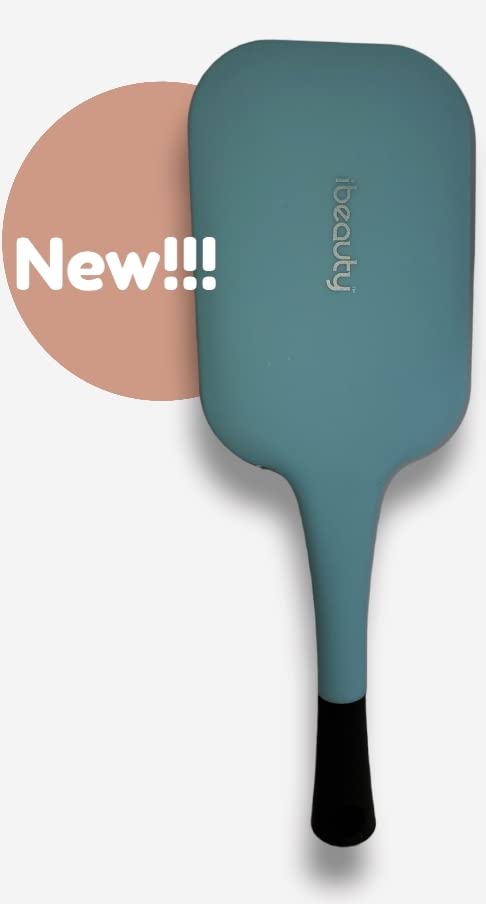iBeauty™ Paddle Brush (Nylon Pins for Increase Blood Flow to Scalp) - Matte Blue