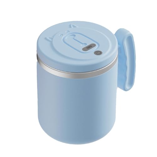 Riaisttd Taza de café eléctrica agitadora, taza de agitación magnética para café, taza de agitación automática para leche, taza agitadora recargable para cacao, taza agitadora eléctrica de 400 ml