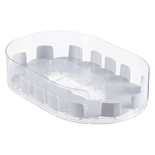 Tanxemery Organizador Giratorio para | Estante con Rotación 360° para Maquillaje,Organizador de Maquillaje | para Hogar Cocina Oficina Despensa Apartamento Condimentos Bebidas Latas Tarros