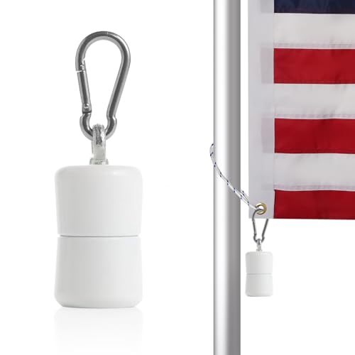 Frunke Flag Weights 1.5 LB Counterweight for Bottom of Flag Heavy Duty 24 oz Flag Counter Weight Keep Flag Straight for Windy Days Outside Internal Halyard Flagpole Accessories