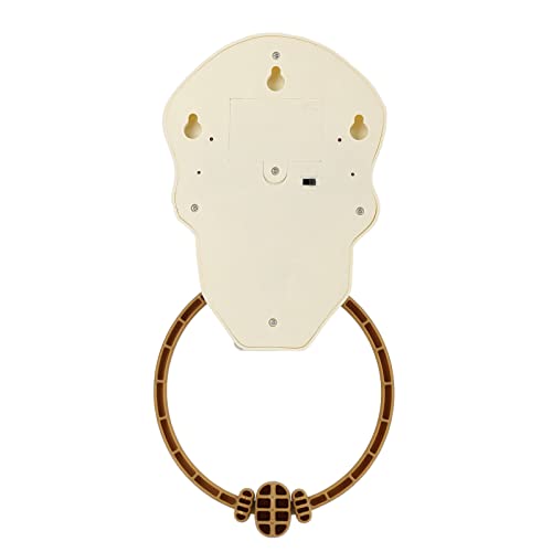 Campainha de Halloween, campainha de caveira alimentada por bateria, estilo Halloween, cabeça de cav