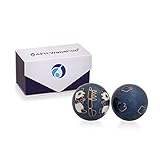 Meditation Qi-Gong-Kugeln mit Klangwerk | Klangkugeln | Yin Yang | Design Panda blau | verschiedene Durchmesser (Ø 35 mm)