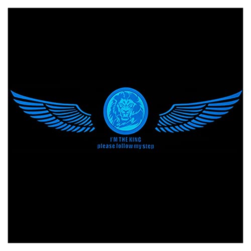 90 * 25Cm Lion Music Car Sticker Music Equalizer, Car Styling Neon Light,Car Music Rhythm Led Flash Light,Led Car Decoration Lamps (Color : Blue) #TOP1