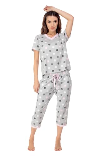 Catálogo de Pijama Dama para comprar online. 46 Whispers Conjunto Pijama Mujer Algodón Alta Calidad Pantalón Playera Manga Corta Diseño Bolsillos Cintura Ajustable En Pantalón Prenda De Calidad 9496 (MX/US, Alfa, Grande,...