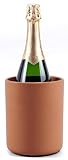 Earthen Crafts Terracotta Wine Chiller 6.5 Inch Natural Clay Beverage Cooler Bucket Wine & Champagne Bottle Holder Insulated Wine Bottle Cooler Without Ice for Bar Accessories, Parties & Home Decor
