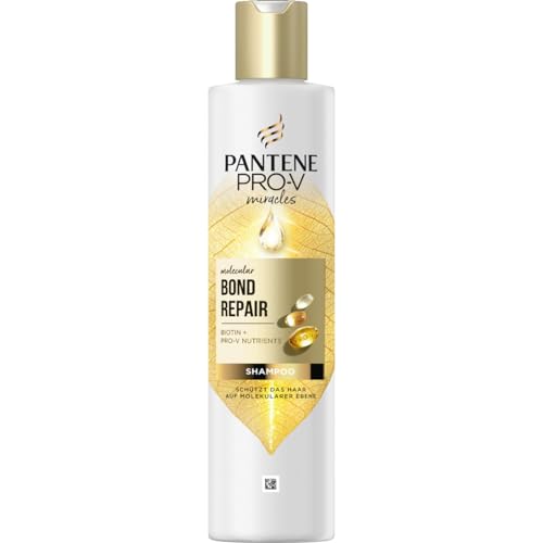 Pantene Pro-V Molecular Bond Repair Champú con Biotina 250 ml Fórmula Concentrada para Cabello Seco y Dañado. Protege y deja el cabello de una apariencia visiblemente saludable, enriquecido con