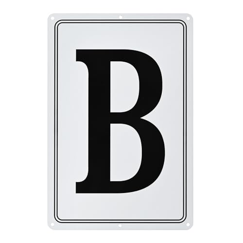 M METERXITY Aluminum Letter Sign B, 11.8 Inch House Numbers