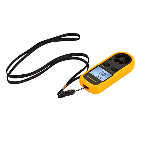 Wind Speed Meter Hallocool Handheld Wind Anemometer With Temperature Measurement, Air Flow Velocity Meter Wind Speed Gauge For Shooting Windsurfing Fishing Hunting #TOP4