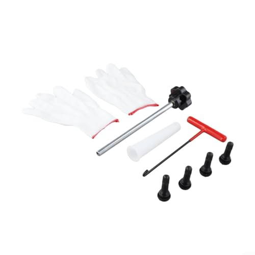 Outil de changement rapide de tige de valve de pneu et kit de remplacement de noyau, installation de valve pour réparation de pneus de voiture, moto, alliage d'acier avec 4 noyaux – vue 2