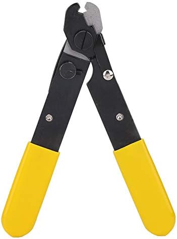 Fiber Optic Stripper Tool, Precision V-Shaped Blade Wire Stripper Pliers for 125um-250um Coating Removal, Handheld Cable Stripping Tool for Optical Fiber Maintenance