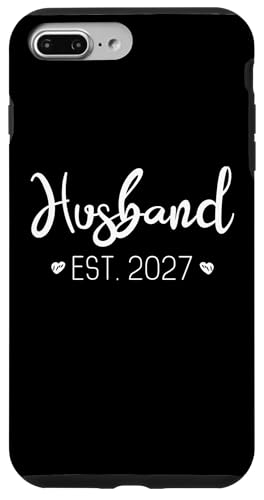 Husband Est.2027 ���������΂���̃J�b�v�� �����p�[�e�B�[ �}�b�`���O �X�}�z�P�[�X iPhone 7 Plus/8 Plus �p
