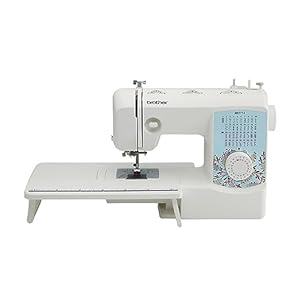 Brother Sewing and Quilting Machine, XR3774, 37 Built-in Stitches, Wide Table, 8 Included Sewing Feet,Red